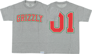 GRIZZLY THE FRESHMAN SS S-HEATHER GREY