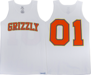 GRIZZLY THE FRESHMAN TANK XL-WHITE