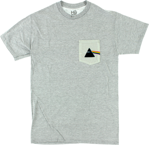 HAB/PINK FLOYD DARK SIDE  POCKET SS S-GREY HEATHER