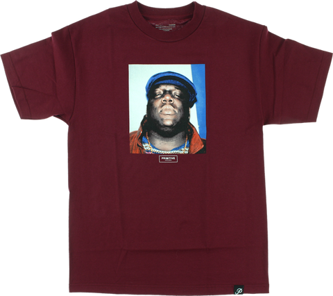 PRIMITIVE BIGGIE NOTORIOUS SS S-BURGUNDY