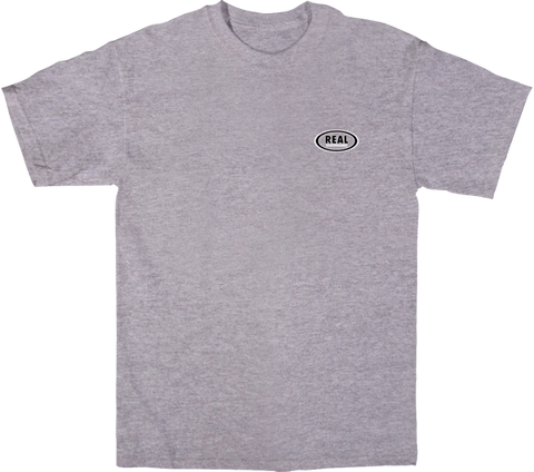 REAL STOCK OVAL SS S-HEATHER GREY