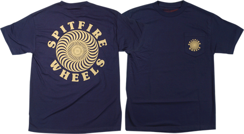 SPITFIRE OG CLASSIC POCKET SS L-NAVY