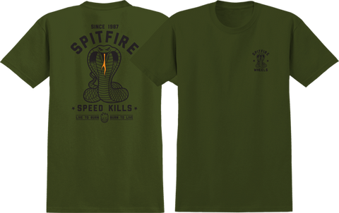 SPITFIRE SPEED KILLS SS S- MILITARY GRN/BLK