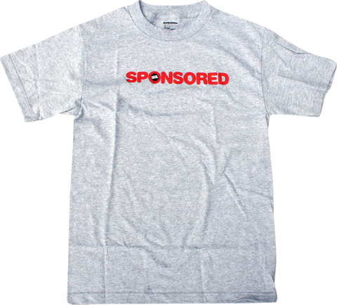 SKATE MENTAL SPONSORED SS S-HEATHER GREY