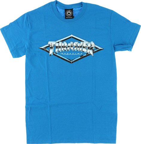 THRASHER DIAMOND EMBLEM SS XL-SAPPHIRE BLUE