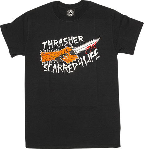 THRASHER SCARRED SS L-BLACK