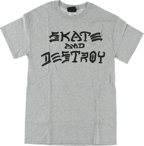 THRASHER SKATE & DESTROY SS S-GREY