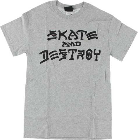 THRASHER SKATE & DESTROY SS S-GREY