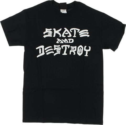 THRASHER SKATE & DESTROY SS S-BLACK