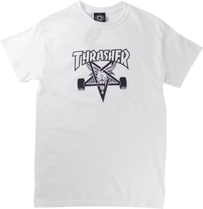 THRASHER SK8GOAT SS S-WHITE