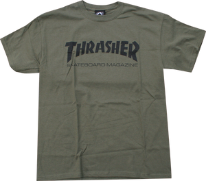 THRASHER SKATE MAG SS L-ARMY/BLK