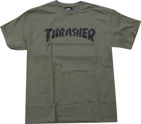 THRASHER SKATE MAG SS L-ARMY/BLK