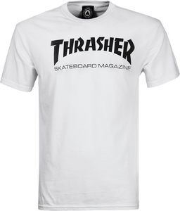 THRASHER SKATE MAG SS XL-WHT/BLK