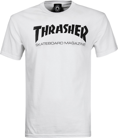 THRASHER SKATE MAG SS XL-WHT/BLK