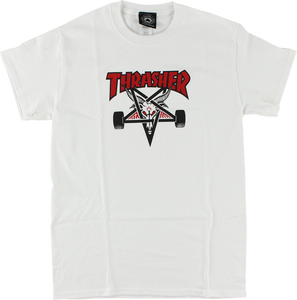 THRASHER TWO TONE SKATEGOAT SS M-WHITE