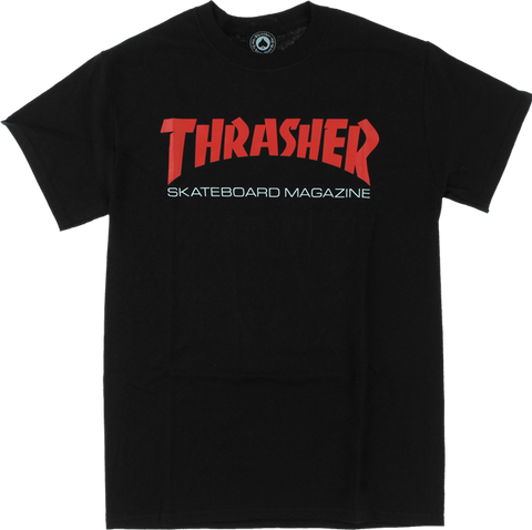 THRASHER TWO TONE SKATE MAG SS L-BLACK