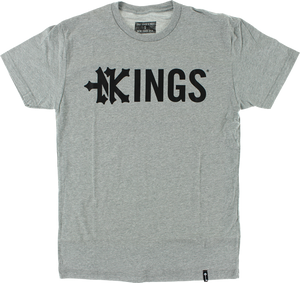 ZOO KINGS DROP KINGS SS S-HEATHER GREY