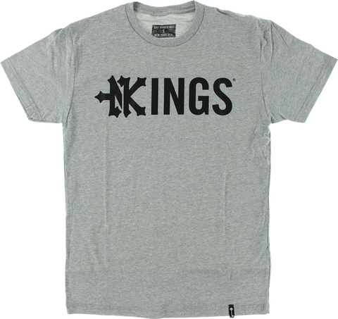 ZOO KINGS DROP KINGS SS S-HEATHER GREY