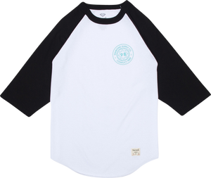 DIAMOND CONFLICT FREE RAGLAN 3/4 SLV XXL-WHT/BLK