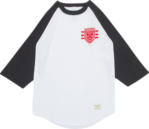 DIAMOND INT'L SKATE RAGLAN 3/4 SLV S-WHT/BLK