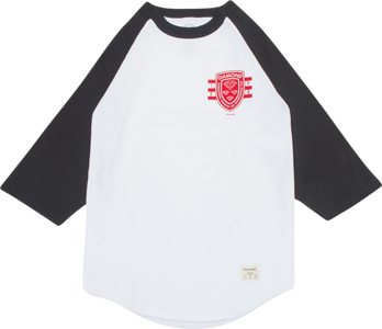 DIAMOND INT'L SKATE RAGLAN 3/4 SLV S-WHT/BLK