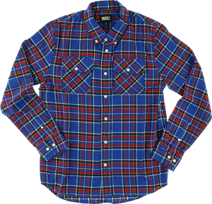 GRIZZLY TUNDRA BUTTON-UP LS S-BLUE PLAID