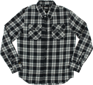 GRIZZLY TUNDRA BUTTON-UP LS S-BLACK PLAID