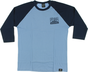 PENNY RAGLAN 3/4 SLV S-DENIM NAVY/CHAMBRAY GREY