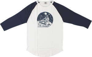 POWERFLEX HIPPY RAGLAN 3/4 SLV S-WHT/NAVY