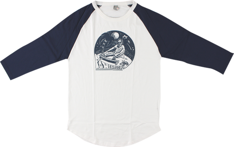 POWERFLEX HIPPY RAGLAN 3/4 SLV S-WHT/NAVY