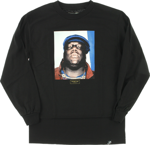 PRIMITIVE BIGGIE NOTORIOUS L/S M-BLACK