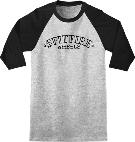 SPITFIRE LIFER ARC 3/4 SLV S-HEATHER GREY/BLK