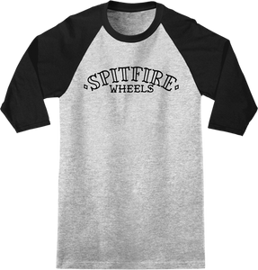 SPITFIRE LIFER ARC 3/4 SLV M-HEATHER GREY/BLK