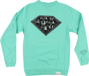 DIAMOND DMND SKULLS CREW/SWT XXL-DMND BLUE