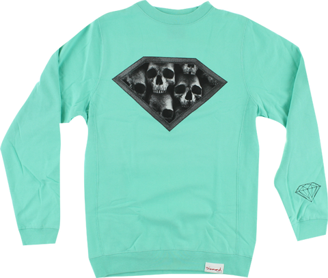 DIAMOND DMND SKULLS CREW/SWT XXL-DMND BLUE