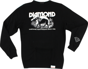 DIAMOND IVORY CREW/SWT XL-BLK/WHT