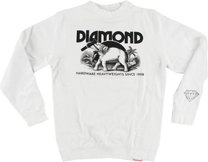 DIAMOND IVORY CREW/SWT XL-WHT/BLK