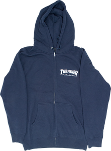 THRASHER SKATE MAG ZIP HD/SWT XL-NAVY