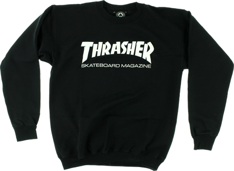 THRASHER SKATE MAG CREW/SWT XL-BLACK