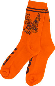 ANTI HERO FLYING EAGLE CREW SOCKS ORG/BLK 1 pair