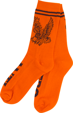 ANTI HERO FLYING EAGLE CREW SOCKS ORG/BLK 1 pair