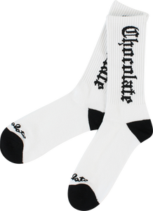 CHOC EASY C SOCKS WHT/BLK single pair