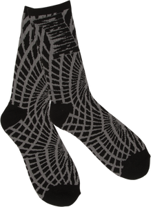 CREATURE FACE MELTERS CREW SOCKS BLK/GREY 1pr