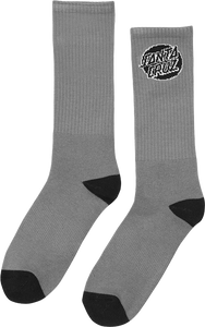 SC CRUZ LOGO SOCKS GREY 2 pair bundle