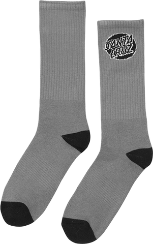 SC CRUZ LOGO SOCKS GREY 2 pair bundle