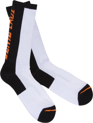 SC BLOCK STRIP SOCKS WHT/BLK 1pr