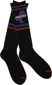 SANTA CRUZ OGSC TALL SOCKS BLACK 1pr