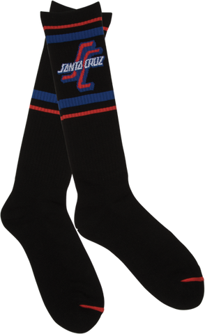 SANTA CRUZ OGSC TALL SOCKS BLACK 1pr