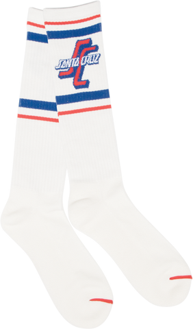 SANTA CRUZ OGSC TALL SOCKS WHITE 1pr