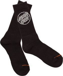 SC OPUS DOT CREW SOCKS BLACK 1pr